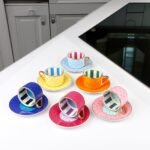 6 KİŞİLİK PUANTİYELİ FİNCAN TAKIMI 90cc - Görsel 5