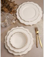 24 PARÇA BONE CHİNA YEMEK TAKIMI - Görsel 4