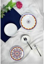 24 PARÇA IVORY DÜZ KENAR LÜX YEMEK TAKIMI - Görsel 2