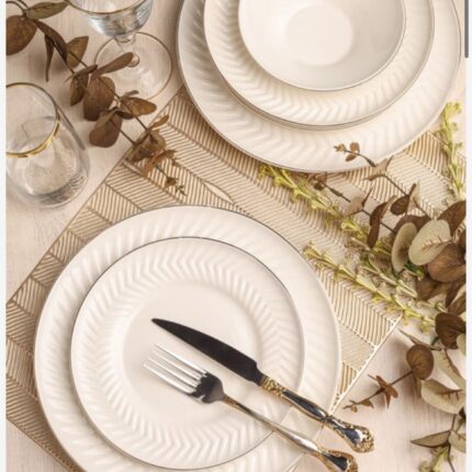 ROYAL CHARME-REBECCA GOLD 24 PARÇA YEMEK TAKIM