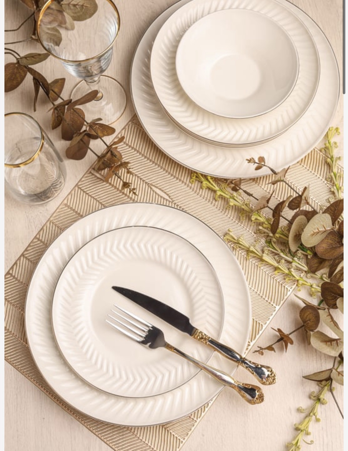 screenshot-96 ROYAL CHARME-REBECCA GOLD 24 PARÇA YEMEK TAKIM - Görsel 1