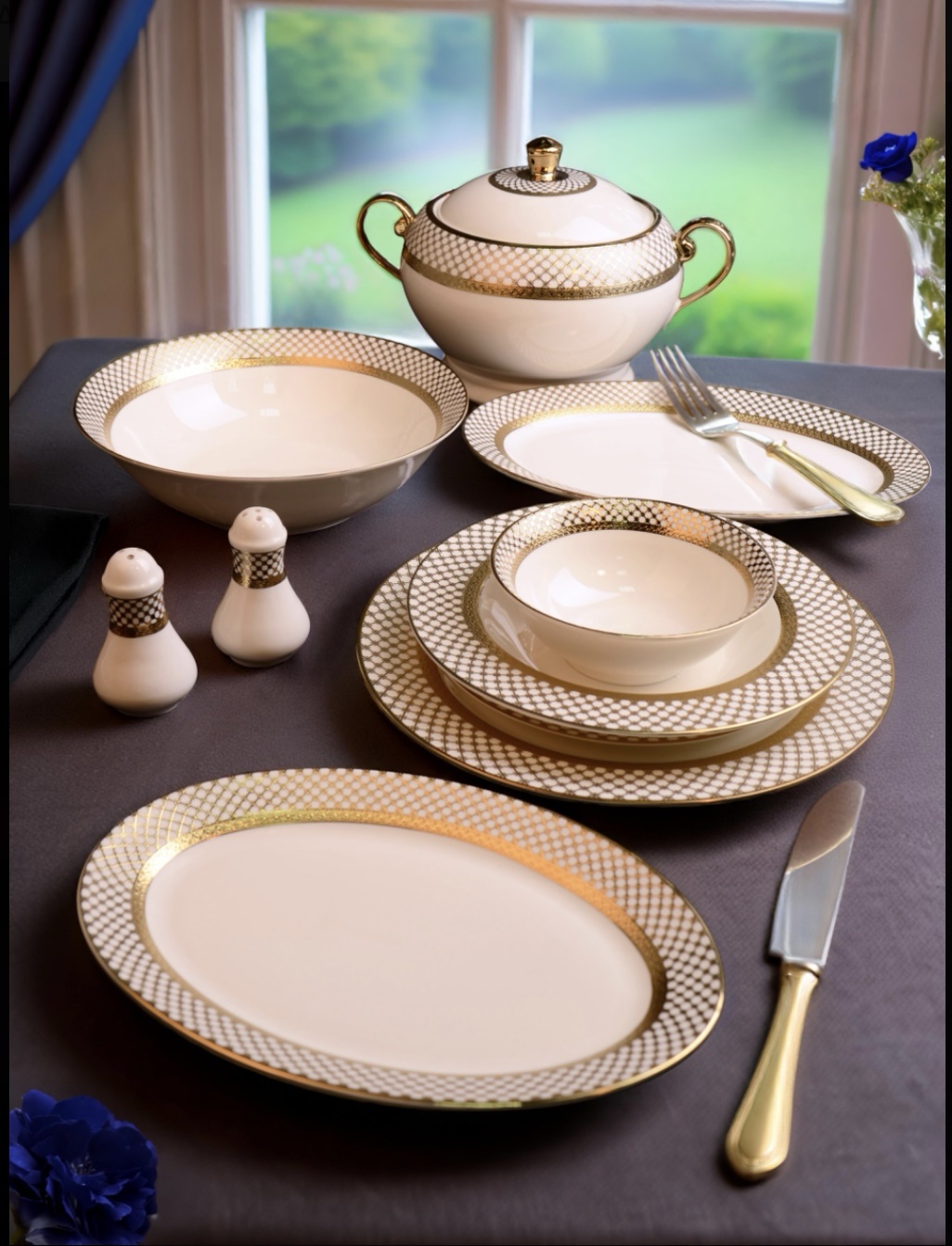 screenshot-126 PAÇİ-PORSELEN MARCELLİNE 60 PARÇA YEMEK TAKIMI - Görsel 1