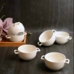 VELİA BEYAZ 6'LI KASE SETİ