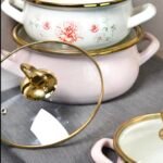 EMAYE CLODİA 3'LÜ PEMBE-ÇİÇEKLİ GÜVEÇ SETİ