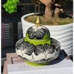 3 BOYUT YEŞİL İNCİR YAPRAĞI 20CM UZAY KÜP