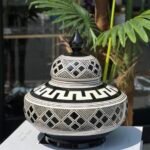 ÇİZGİLİ BAKLAVA DESEN 20CM UZAY KÜP