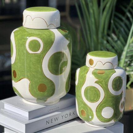 2 Lİ SET YEŞİL YUVARLAK DESEN DUDAKLI KÜP