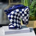 SERAMİK DAMALI AT LACİVERT