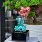 BALON AYICIK OTURAN TURKUAZ 35CM