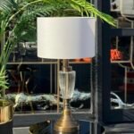 HUNİ ÇİZGİLİ CAM ABAJUR ESKİTME