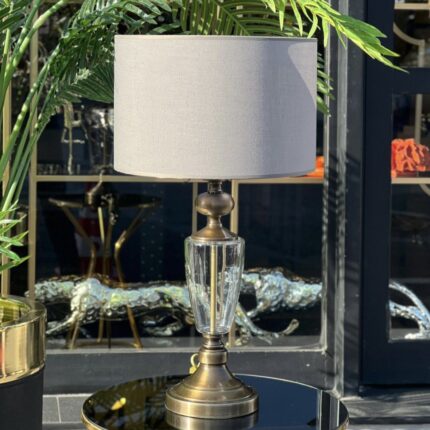 HUNİ ŞEFFAF CAM ABAJUR ESKİTME