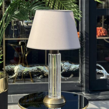 KRİSTAL CAMLI ABAJUR 53CM ESKİTME