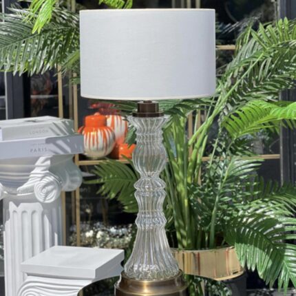 ŞEFFAF BOĞUMLU ESKİTME ABAJUR