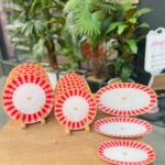 Pink Candy Servis & Pasta & 3’Lü Kayık Tabak **15 PARÇA