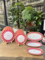 Pink Candy Servis & Pasta & 3’Lü Kayık Tabak **15 PARÇA - Görsel 2