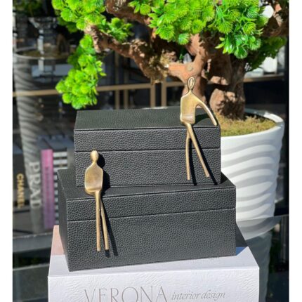 2’Li OTURAN ADAM KUTU SİYAH