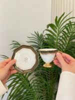 6 KİŞİLİK GLORANTY BLACK FİNCAN TAKIMI 90cc - Görsel 2