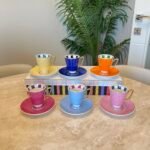 6 KİŞİLİK KONİK PUANTİYELİ FİNCAN TAKIMI 120cc