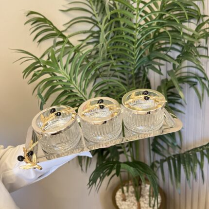 Zeytin Detay Tepsili 3’lü çerezlik