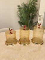 3’ LÜ ÇAY ŞEKER KAHVELİK* BAL RENK KİRAZ KOMBİNİ - Görsel 3