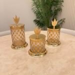 GOLD DAMALI 3’ LÜ ÇAY ŞEKER KAHVELİK