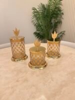 GOLD DAMALI 3’ LÜ ÇAY ŞEKER KAHVELİK - Görsel 2