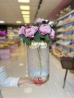 Bulanık Model İthal Vazo Gold -5621 A 15x34 cm