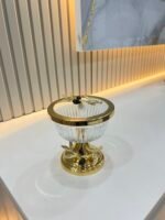 Zeytin Detay 3 Boy Sunumluk 
23 cm - 17cm - 12 cm **GOLD - Görsel 3