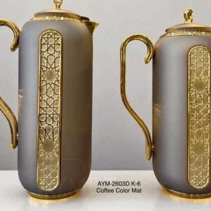 2 Li Gold İthal Termos Seti- Krem