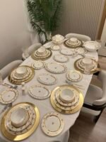 GÜLİSTAN SULTAN SERİSİ 60 PARÇA 24 K. ALTIN YEMEK TAKIMI - Görsel 2