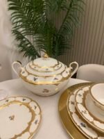 GÜLİSTAN SULTAN SERİSİ 60 PARÇA 24 K. ALTIN YEMEK TAKIMI - Görsel 4