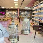 2’Li  dekoratif Cam Kavanoz ESKİTME **Elmas DETAY