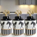 3’Lü Zebra Desen Çay Şeker Kahvelik**