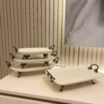 4 PARÇA  Porselen Sunumluk** ESKİTME