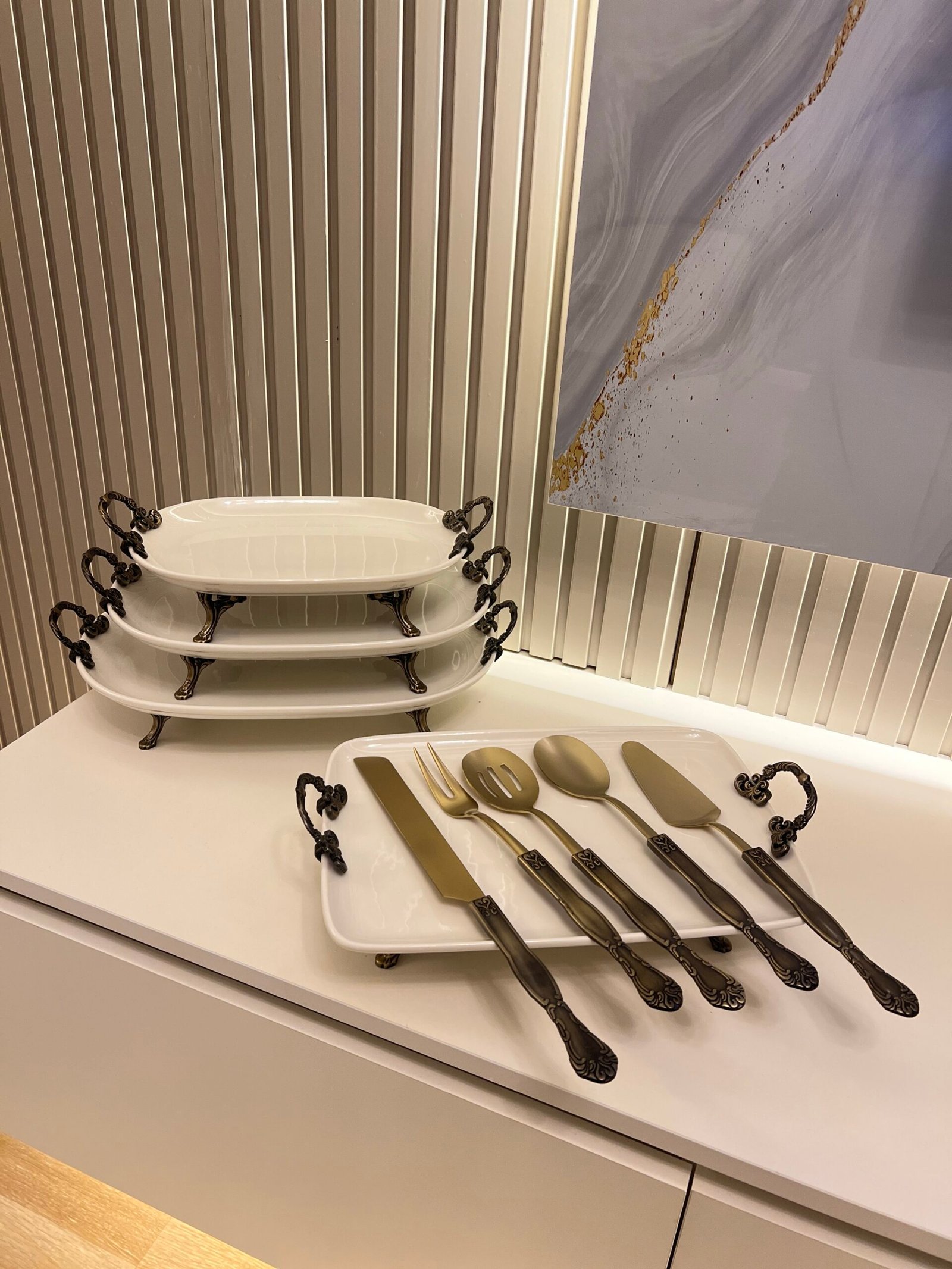 img_2378 9 PARÇA Porselen Sunumluk** ESKİTME - Görsel 1