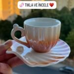 Sedefli 6 Kişilik Fincan Seti