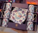 6 Kişilik Turkuaz İstanbul Seri Türk Kahvesi Fincan Seti - Görsel 3