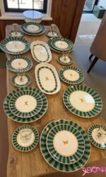 38 Parça Green Candy Kahvaltı Pasta ve Servis Takımı **PORSELEN SERİ🌟