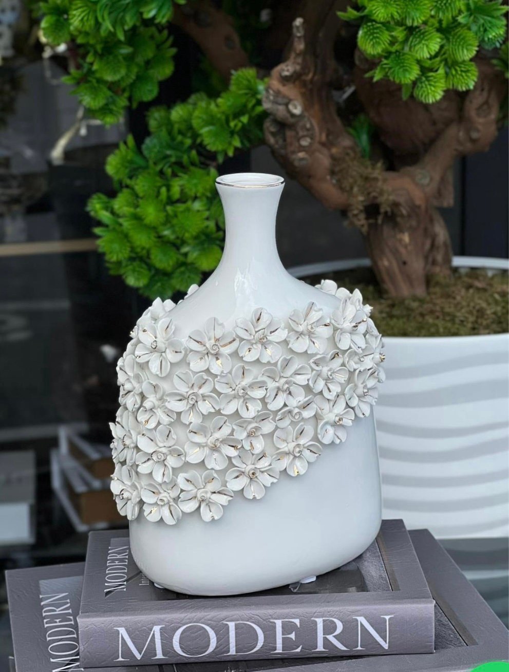 screenshot-258 İTHAL BEYAZ SERAMİK LUMİFLORA VAZO Küçük - Görsel 1
