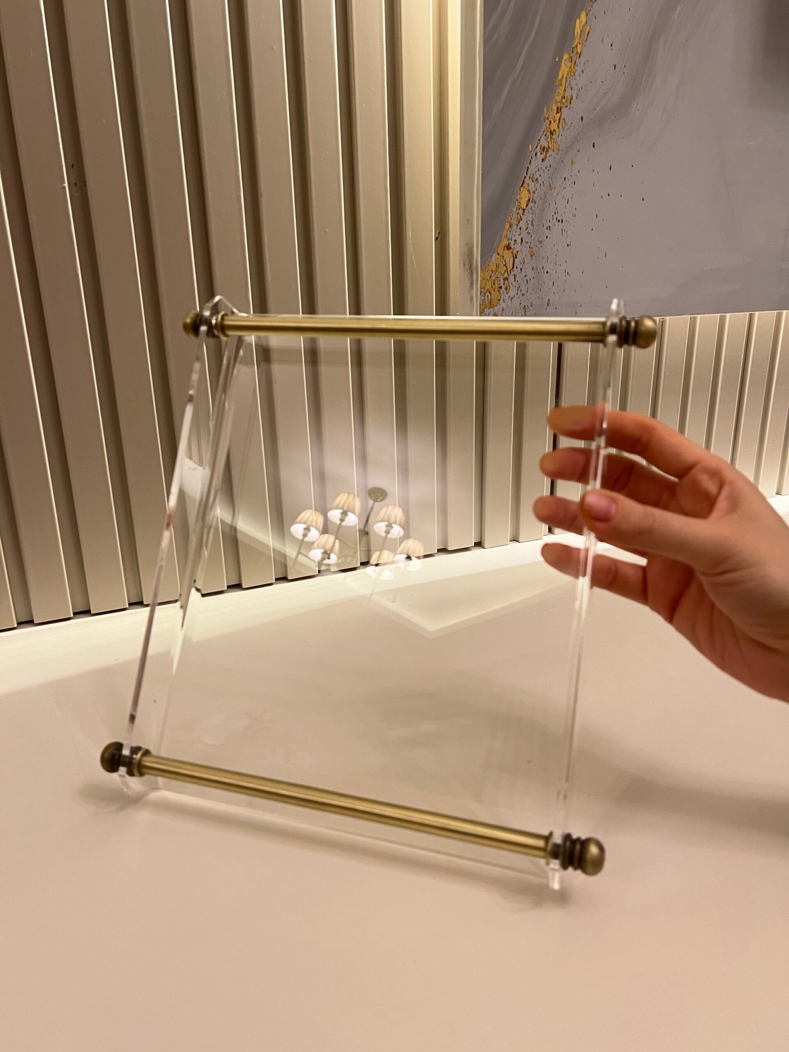 img_3265 Pleksi Sunum Tepsi** 23 * 25 cm - Görsel 1