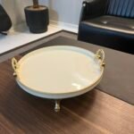 Yuvarlak Porselen Sunumluk**Gold