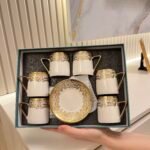 6 Kişilik Golden Türk Kahvesi Fincanı