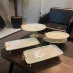 5 Parça zeytinli porselen Sunumluk