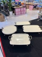 4 Farklı Model Porselen Sunumluk*ESKİTME