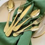 36 PARÇA Puun İtaly Antique 6 Kişilik Çatal Kaşık Bıçak Takımı