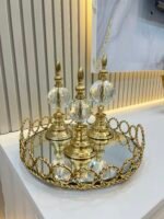 4 PARÇA  HALKA GOLD KOMBİN * TEPSİ + ALEM**