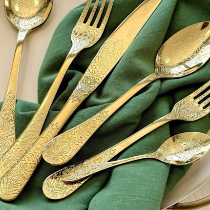 36 PARÇA İtaly  6 Kişilik Çatal Kaşık Bıçak Takımı