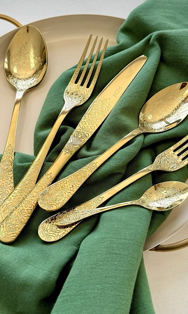 img_9993 36 PARÇA İtaly 6 Kişilik Çatal Kaşık Bıçak Takımı - Görsel 1