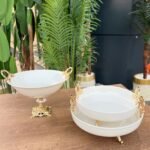 3 parça Porselen Sunumluk