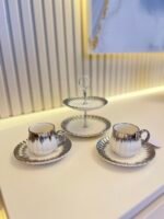 5 PARÇA SUNUMLUK FİNCAN TAKIMI*GÜMÜŞ - Görsel 2